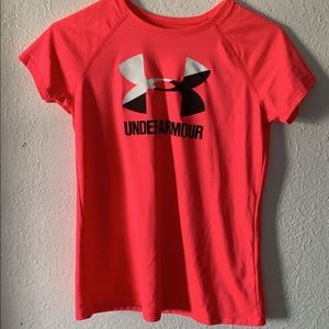 Underarmour neon workout shirt